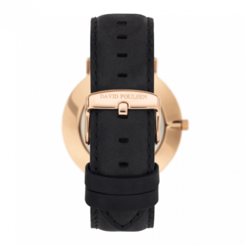 David Poulsen Uhr – Classic Black Nr. 12 – Rosegold
