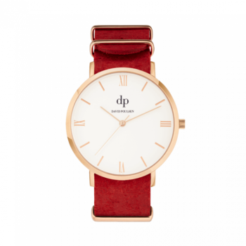 David Poulsen Uhr – Modern Red Nr. 4 – Rosegold