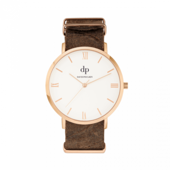 David Poulsen Uhr – Modern Wood Nr. 4 – Rosegold
